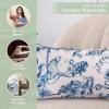 imageMaison d Hermine Decorative Pillow Covers 20x20 Inch Square 100 Cotton Throw Pillow Covers with Zipper  Chair Couches Sofas Bedroom Home for Easter Decorations Savana Jouy  Beige21  Bonobo  Blue