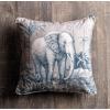 imageMaison d Hermine Decorative Pillow Covers 20x20 Inch Square 100 Cotton Throw Pillow Covers with Zipper  Chair Couches Sofas Bedroom Home for Easter Decorations Savana Jouy  Beige01  Savana Jouy  Blue Elephant