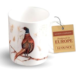 imageMaison d Hermine Coffee Mug with Handles Fine Bone China Pack of One Coffee Mug for Hot Beverages Cappuccino Latte Home Restaurant Perfect for Men ampamp Women Champ De Mars  Paris 15 Ounce7  Faisan DAutomne  Matin DAutomne