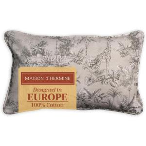 imageMaison d Hermine Decorative Pillow Covers 20x20 Inch Square 100 Cotton Throw Pillow Covers with Zipper  Chair Couches Sofas Bedroom Home for Easter Decorations Savana Jouy  Beige01  Savana Jouy  Blue