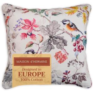 imageMaison d Hermine Decorative Pillow Covers 20x20 Inch Square 100 Cotton Throw Pillow Covers with Zipper  Chair Couches Sofas Bedroom Home for Easter Decorations Savana Jouy  Beige08  Equinoxe