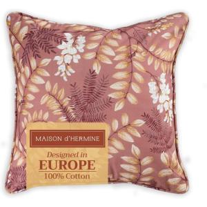 imageMaison d Hermine Decorative Pillow Covers 20x20 Inch Square 100 Cotton Throw Pillow Covers with Zipper  Chair Couches Sofas Bedroom Home for Easter Decorations Savana Jouy  Beige16  Feuillage  Cameo Brown