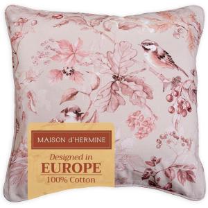 imageMaison d Hermine Decorative Pillow Covers 20x20 Inch Square 100 Cotton Throw Pillow Covers with Zipper  Chair Couches Sofas Bedroom Home for Easter Decorations Savana Jouy  Beige09  Equinoxe  Beige