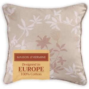 imageMaison d Hermine Decorative Pillow Covers 20x20 Inch Square 100 Cotton Throw Pillow Covers with Zipper  Chair Couches Sofas Bedroom Home for Easter Decorations Savana Jouy  Beige18  Louxor  Beige