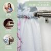 imageMaison d Hermine Easter Dew 100 Cotton Set of 3 Kitchen Rod Pocket Window Curtain for Cafe  Kitchen  Bedroom  Home 2 Tiers 28quotX36quot and 1 Valance 56quotX18quot21  Blossoms in Spring