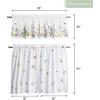 imageMaison d Hermine Easter Dew 100 Cotton Set of 3 Kitchen Rod Pocket Window Curtain for Cafe  Kitchen  Bedroom  Home 2 Tiers 28quotX36quot and 1 Valance 56quotX18quot25  Printemps