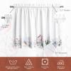 imageMaison d Hermine Easter Dew 100 Cotton Set of 3 Kitchen Rod Pocket Window Curtain for Cafe  Kitchen  Bedroom  Home 2 Tiers 28quotX36quot and 1 Valance 56quotX18quot27  Morzine