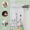 imageMaison d Hermine Easter Dew 100 Cotton Set of 3 Kitchen Rod Pocket Window Curtain for Cafe  Kitchen  Bedroom  Home 2 Tiers 28quotX36quot and 1 Valance 56quotX18quot25  Printemps