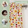 imageMaison d Hermine Easter Dew 100 Cotton Set of 3 Kitchen Rod Pocket Window Curtain for Cafe  Kitchen  Bedroom  Home 2 Tiers 28quotX36quot and 1 Valance 56quotX18quot34  Basse Cour