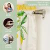 imageMaison d Hermine Easter Dew 100 Cotton Set of 3 Kitchen Rod Pocket Window Curtain for Cafe  Kitchen  Bedroom  Home 2 Tiers 28quotX36quot and 1 Valance 56quotX18quot24  Limoncello