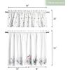 imageMaison d Hermine Easter Dew 100 Cotton Set of 3 Kitchen Rod Pocket Window Curtain for Cafe  Kitchen  Bedroom  Home 2 Tiers 28quotX36quot and 1 Valance 56quotX18quot27  Morzine