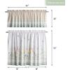 imageMaison d Hermine Easter Dew 100 Cotton Set of 3 Kitchen Rod Pocket Window Curtain for Cafe  Kitchen  Bedroom  Home 2 Tiers 28quotX36quot and 1 Valance 56quotX18quot38  Easter Dew
