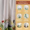 imageMaison d Hermine Easter Dew 100 Cotton Set of 3 Kitchen Rod Pocket Window Curtain for Cafe  Kitchen  Bedroom  Home 2 Tiers 28quotX36quot and 1 Valance 56quotX18quot34  Basse Cour