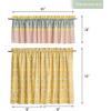 imageMaison d Hermine Easter Dew 100 Cotton Set of 3 Kitchen Rod Pocket Window Curtain for Cafe  Kitchen  Bedroom  Home 2 Tiers 28quotX36quot and 1 Valance 56quotX18quot28  Marquise