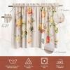 imageMaison d Hermine Easter Dew 100 Cotton Set of 3 Kitchen Rod Pocket Window Curtain for Cafe  Kitchen  Bedroom  Home 2 Tiers 28quotX36quot and 1 Valance 56quotX18quot32  Potiron