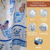 imageMaison d Hermine Easter Dew 100 Cotton Set of 3 Kitchen Rod Pocket Window Curtain for Cafe  Kitchen  Bedroom  Home 2 Tiers 28quotX36quot and 1 Valance 56quotX18quot18  Canton