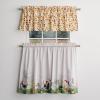 imageMaison d Hermine Easter Dew 100 Cotton Set of 3 Kitchen Rod Pocket Window Curtain for Cafe  Kitchen  Bedroom  Home 2 Tiers 28quotX36quot and 1 Valance 56quotX18quot34  Basse Cour