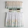 imageMaison d Hermine Easter Dew 100 Cotton Set of 3 Kitchen Rod Pocket Window Curtain for Cafe  Kitchen  Bedroom  Home 2 Tiers 28quotX36quot and 1 Valance 56quotX18quot38  Easter Dew