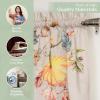 imageMaison d Hermine Easter Dew 100 Cotton Set of 3 Kitchen Rod Pocket Window Curtain for Cafe  Kitchen  Bedroom  Home 2 Tiers 28quotX36quot and 1 Valance 56quotX18quot32  Potiron