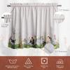 imageMaison d Hermine Easter Dew 100 Cotton Set of 3 Kitchen Rod Pocket Window Curtain for Cafe  Kitchen  Bedroom  Home 2 Tiers 28quotX36quot and 1 Valance 56quotX18quot34  Basse Cour