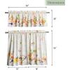 imageMaison d Hermine Easter Dew 100 Cotton Set of 3 Kitchen Rod Pocket Window Curtain for Cafe  Kitchen  Bedroom  Home 2 Tiers 28quotX36quot and 1 Valance 56quotX18quot31  Fruit Dhiver