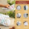 imageMaison dHermine Pot Holders 100 Cotton Set of 2 Pot Holders 8quot x 8quot with Loop Heat Resistant Grilling Microwave Barbeque Handling Hot Pans  Easter Decorations SpringSummer Lazy Summer Days25  Paradise Island