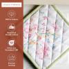 imageMaison dHermine Pot Holders 100 Cotton Set of 2 Pot Holders 8quot x 8quot with Loop Heat Resistant Grilling Microwave Barbeque Handling Hot Pans  Easter Decorations SpringSummer Lazy Summer Days25  Paradise Island