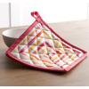 imageMaison dHermine Pot Holders 100 Cotton Set of 2 Pot Holders 8quot x 8quot with Loop Heat Resistant Grilling Microwave Barbeque Handling Hot Pans  Easter Decorations SpringSummer Lazy Summer Days19  Summer Maze