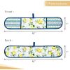 imageMaison dHermine Pot Holders 100 Cotton Set of 2 Pot Holders 8quot x 8quot with Loop Heat Resistant Grilling Microwave Barbeque Handling Hot Pans  Easter Decorations SpringSummer Lazy Summer Days03  Citrus