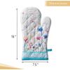 imageMaison dHermine Pot Holders 100 Cotton Set of 2 Pot Holders 8quot x 8quot with Loop Heat Resistant Grilling Microwave Barbeque Handling Hot Pans  Easter Decorations SpringSummer Easter Zest22  Flower in the Field