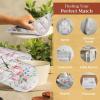 imageMaison dHermine Pot Holders 100 Cotton Set of 2 Pot Holders 8quot x 8quot with Loop Heat Resistant Grilling Microwave Barbeque Handling Hot Pans  Easter Decorations SpringSummer Easter Zest12  Champ De Mars