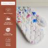 imageMaison dHermine Pot Holders 100 Cotton Set of 2 Pot Holders 8quot x 8quot with Loop Heat Resistant Grilling Microwave Barbeque Handling Hot Pans  Easter Decorations SpringSummer Easter Zest22  Flower in the Field