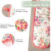 imageMaison dHermine Pot Holders 100 Cotton Set of 2 Pot Holders 8quot x 8quot with Loop Heat Resistant Grilling Microwave Barbeque Handling Hot Pans  Easter Decorations SpringSummer Lazy Summer Days20  Rose Garden