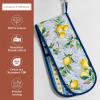 imageMaison dHermine Pot Holders 100 Cotton Set of 2 Pot Holders 8quot x 8quot with Loop Heat Resistant Grilling Microwave Barbeque Handling Hot Pans  Easter Decorations SpringSummer Easter Zest03  Citrus