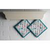 imageMaison dHermine Pot Holders 100 Cotton Set of 2 Pot Holders 8quot x 8quot with Loop Heat Resistant Grilling Microwave Barbeque Handling Hot Pans  Easter Decorations SpringSummer Lazy Summer Days11  Summer Picnic