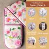 imageMaison dHermine Pot Holders 100 Cotton Set of 2 Pot Holders 8quot x 8quot with Loop Heat Resistant Grilling Microwave Barbeque Handling Hot Pans  Easter Decorations SpringSummer Easter Zest21  Pivoine