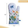 imageMaison dHermine Pot Holders 100 Cotton Set of 2 Pot Holders 8quot x 8quot with Loop Heat Resistant Grilling Microwave Barbeque Handling Hot Pans  Easter Decorations SpringSummer Lazy Summer Days07  Passiflora