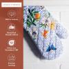 imageMaison dHermine Pot Holders 100 Cotton Set of 2 Pot Holders 8quot x 8quot with Loop Heat Resistant Grilling Microwave Barbeque Handling Hot Pans  Easter Decorations SpringSummer Lazy Summer Days07  Passiflora