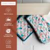 imageMaison dHermine Pot Holders 100 Cotton Set of 2 Pot Holders 8quot x 8quot with Loop Heat Resistant Grilling Microwave Barbeque Handling Hot Pans  Easter Decorations SpringSummer Lazy Summer Days11  Summer Picnic