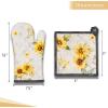 imageMaison dHermine Pot Holders 100 Cotton Set of 2 Pot Holders 8quot x 8quot with Loop Heat Resistant Grilling Microwave Barbeque Handling Hot Pans  Easter Decorations SpringSummer Easter Zest14  Candice