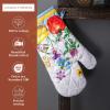 imageMaison dHermine Pot Holders 100 Cotton Set of 2 Pot Holders 8quot x 8quot with Loop Heat Resistant Grilling Microwave Barbeque Handling Hot Pans  Easter Decorations SpringSummer Easter Zest05  Giverny