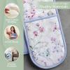 imageMaison dHermine Pot Holders 100 Cotton Set of 2 Pot Holders 8quot x 8quot with Loop Heat Resistant Grilling Microwave Barbeque Handling Hot Pans  Easter Decorations SpringSummer Lazy Summer Days18  Summer Floral