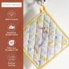 imageMaison dHermine Pot Holders 100 Cotton Set of 2 Pot Holders 8quot x 8quot with Loop Heat Resistant Grilling Microwave Barbeque Handling Hot Pans  Easter Decorations SpringSummer Easter Zest24  Easter Zest