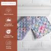 imageMaison dHermine Pot Holders 100 Cotton Set of 2 Pot Holders 8quot x 8quot with Loop Heat Resistant Grilling Microwave Barbeque Handling Hot Pans  Easter Decorations SpringSummer Easter Zest02  Sweet Rose Lavender  Lush