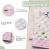 imageMaison dHermine Pot Holders 100 Cotton Set of 2 Pot Holders 8quot x 8quot with Loop Heat Resistant Grilling Microwave Barbeque Handling Hot Pans  Easter Decorations SpringSummer Lazy Summer Days23  Magnolia Mornings