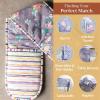 imageMaison dHermine Pot Holders 100 Cotton Set of 2 Pot Holders 8quot x 8quot with Loop Heat Resistant Grilling Microwave Barbeque Handling Hot Pans  Easter Decorations SpringSummer Lazy Summer Days02  Sweet Rose Lavender  Lush