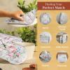 imageMaison dHermine Pot Holders 100 Cotton Set of 2 Pot Holders 8quot x 8quot with Loop Heat Resistant Grilling Microwave Barbeque Handling Hot Pans  Easter Decorations SpringSummer Easter Zest12  Champ De Mars