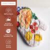 imageMaison dHermine Pot Holders 100 Cotton Set of 2 Pot Holders 8quot x 8quot with Loop Heat Resistant Grilling Microwave Barbeque Handling Hot Pans  Easter Decorations SpringSummer Easter Zest06  Gourmand