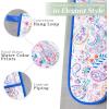 imageMaison dHermine Pot Holders 100 Cotton Set of 2 Pot Holders 8quot x 8quot with Loop Heat Resistant Grilling Microwave Barbeque Handling Hot Pans  Easter Decorations SpringSummer Lazy Summer Days16  Indian Floral