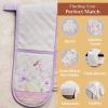 imageMaison dHermine Pot Holders 100 Cotton Set of 2 Pot Holders 8quot x 8quot with Loop Heat Resistant Grilling Microwave Barbeque Handling Hot Pans  Easter Decorations SpringSummer Lazy Summer Days23  Magnolia Mornings